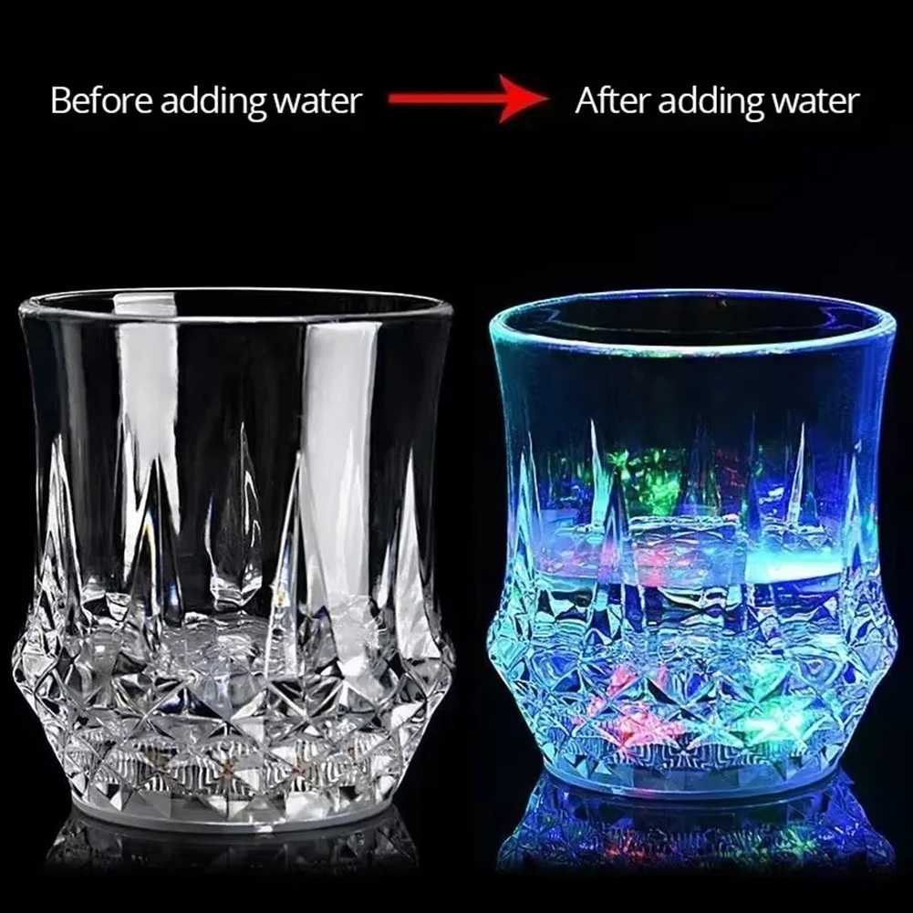 New Colorful Glowing Cup Pour Water And It Lights Up Inductive Pineapple Cup KTV Bar Color Changing Beer Cup 200ml view 5