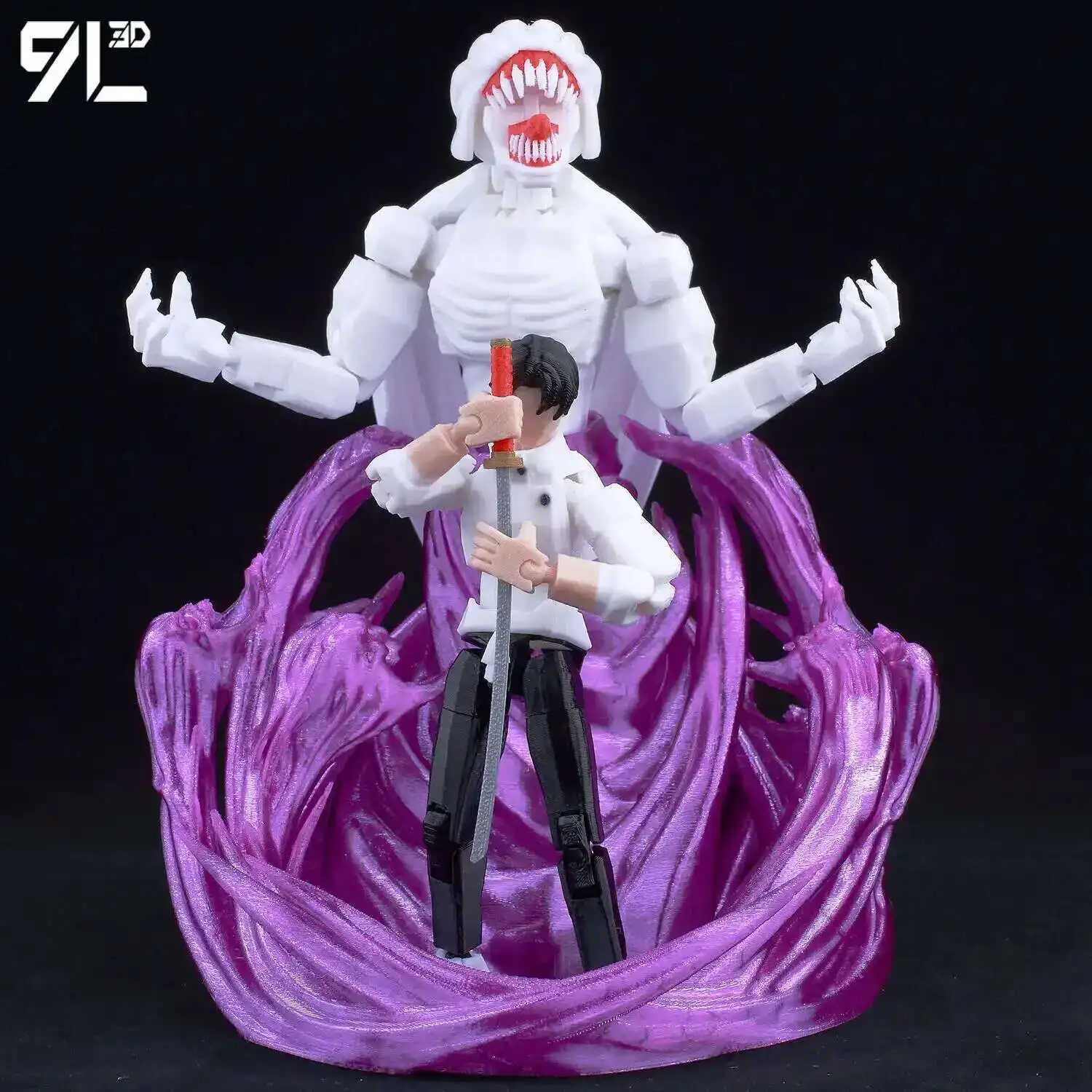 9L3D Gedrukt Dummy13 T13 Op Voorraad Klaar voor Verzending Jujutsu Kaisen Grijs Gewaad Sukuna Figuur Anime Gelede Model Stress-relief Speelgoed