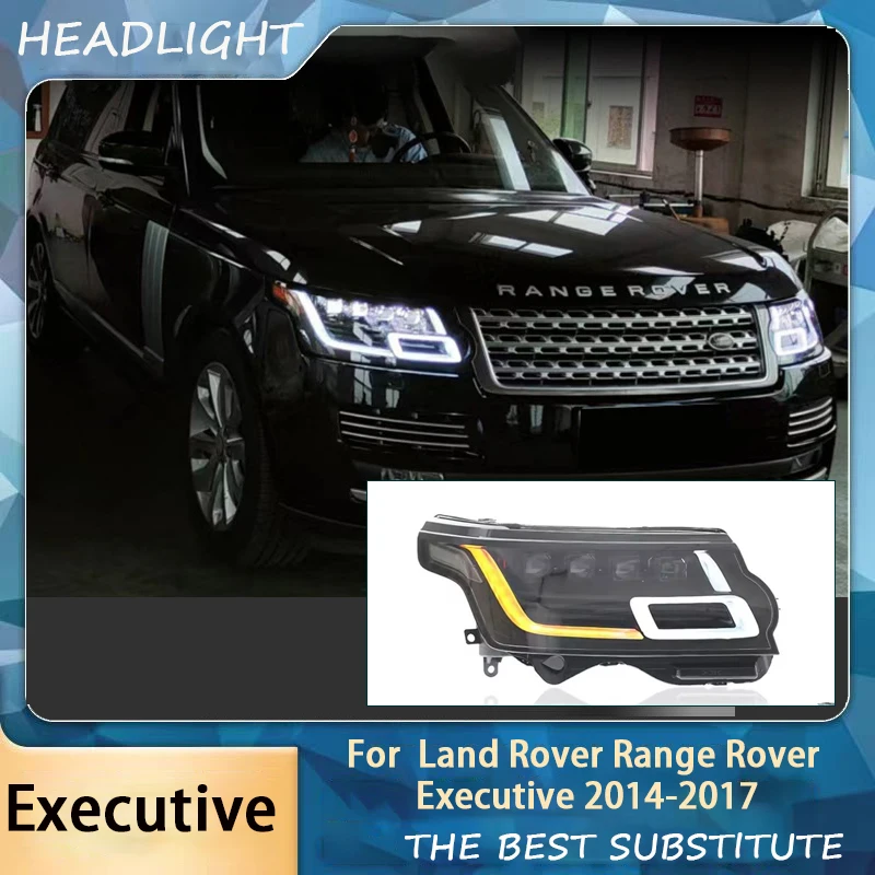 Передние фары автомобиля для Land Rover Range Rover L494 Sport L405 2014-2017 гг., обновление исполнительного автомобиля, новый стиль, светодиодный светильник в сборе