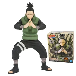 17cm Bandai Naruto Anime Figure Nara Shikamaru Action Figure PVC Collection Model Ornaments Christmas Kids Toys Gifts