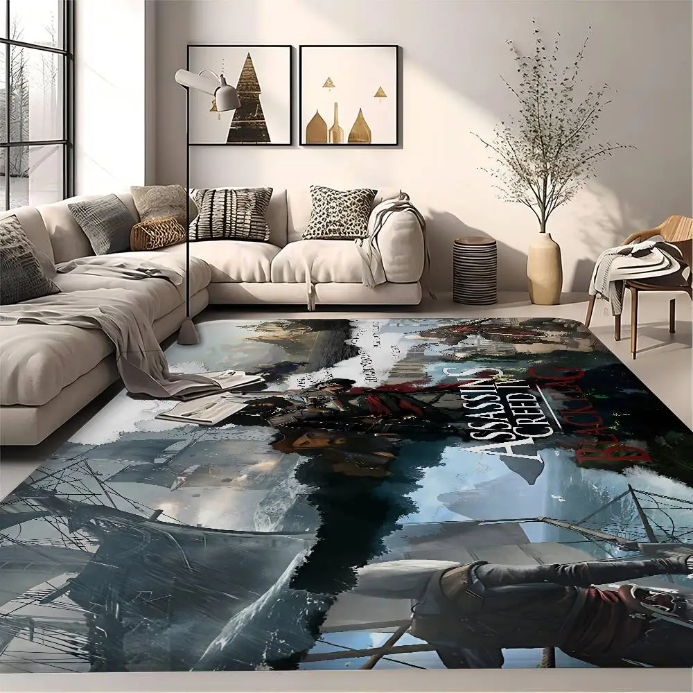 A-Assassin C-Creed Game Kitchen Mat Kids Room Bedroom Decoration Balcony Anti-Slip Doormat Living Room Alfombra