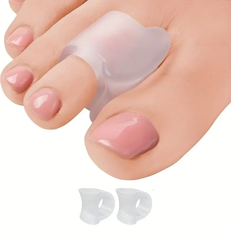 1 Paar/2Pc Teen Separator, separator Vinger Voetverzorging Protector Siliconen Teen Hallux Valgus Bunion Relief Corrector Bunion Pads