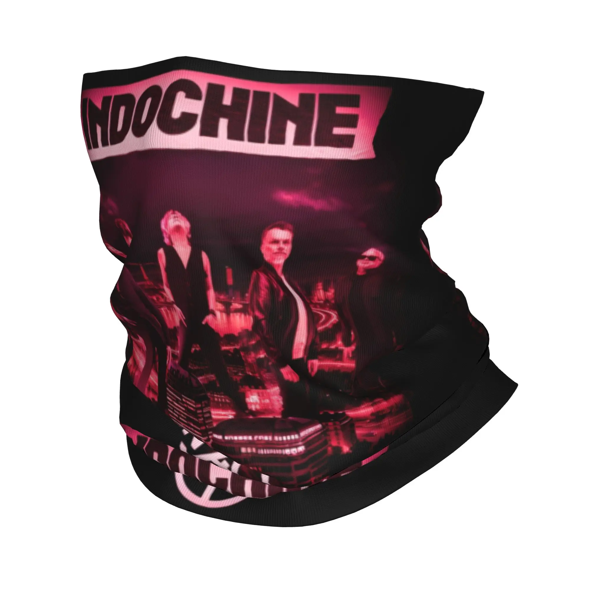 Tour Indochine Tokaug French Rock Band Singer Winter Headband Neck Warmer Women Hiking Cycling Tube Scarf Face Bandana Gaiter