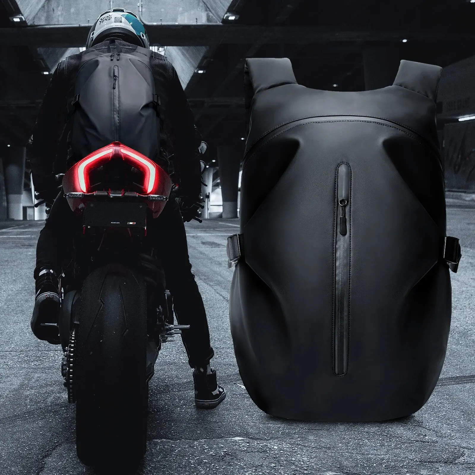 

Likros Motorcycle Backpack Waterproof Foldable Helmet Backpack Men Travel Backpack Cycling Storage Bags Motorcycle Helmet Bag