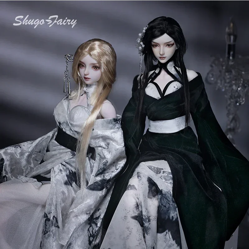 Yukii 1/3 BJD Doll Xinyi New Chinese Style Fullset  Velvet Texture Cheongsam Jointed Dolls Collection Shugafairy