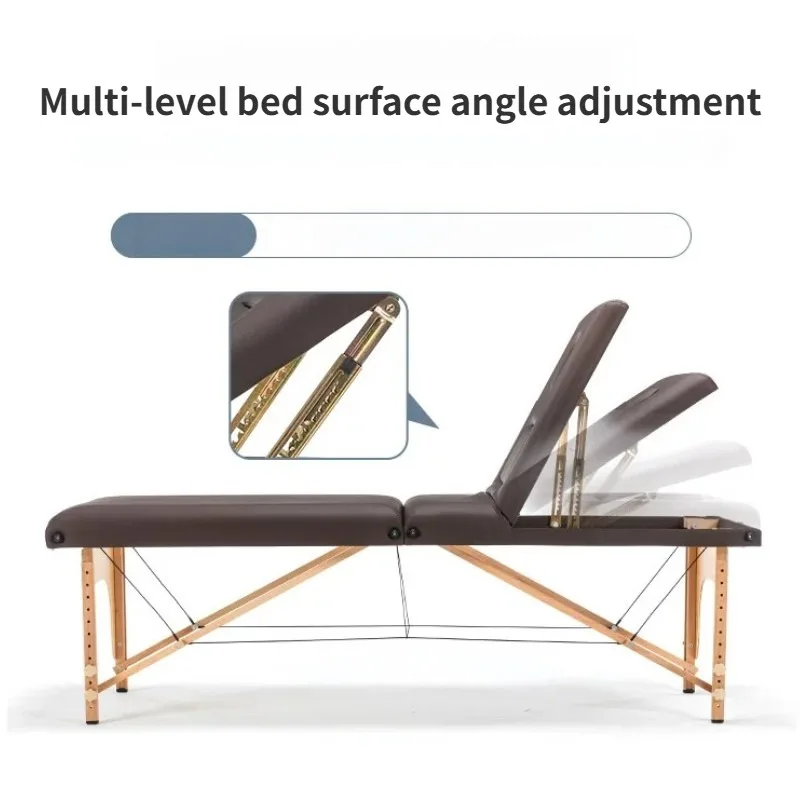 

Foldable Massage Bed Portable for Tattoo Acupuncture Moxibustion Cupping Therapy Beauty Salon Meditation Slapping Bed Fitness