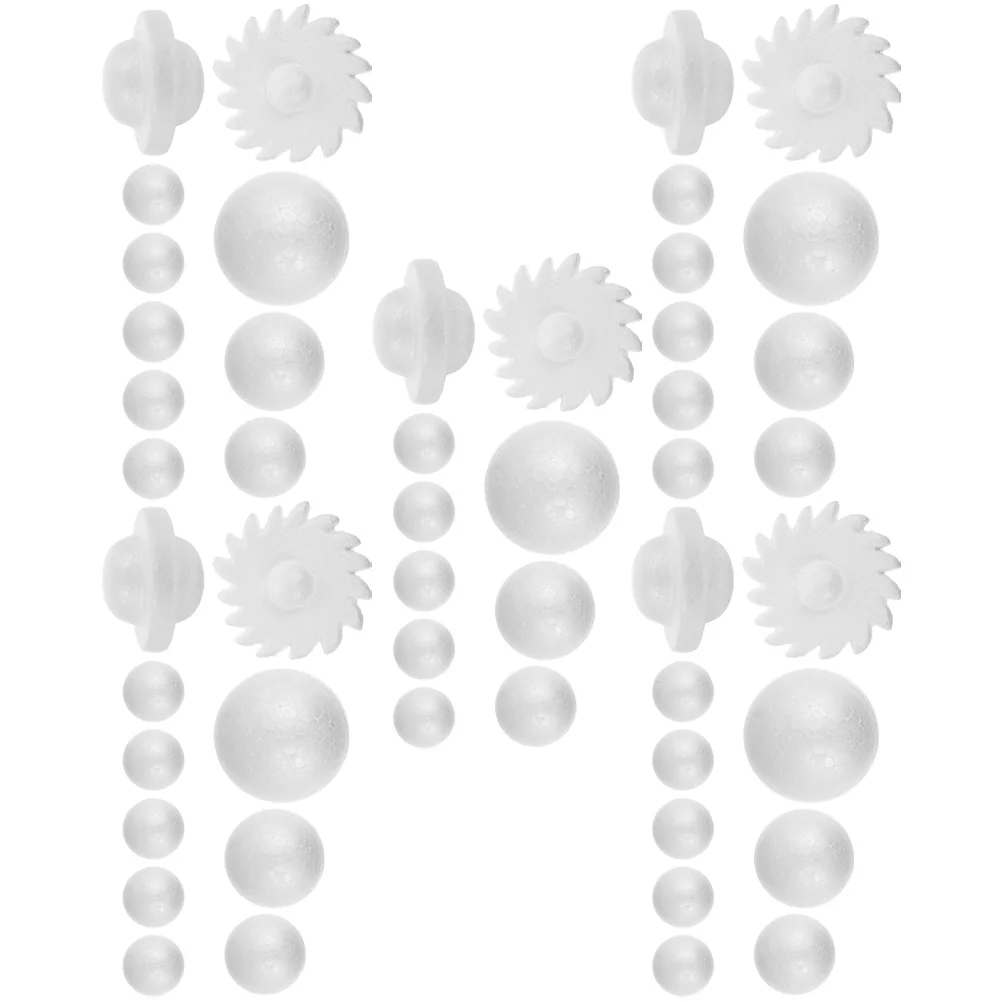 

50PCS Foam Balls Solar System Model Kit for Kids Crafts Projects Round Galaxy Ornaments Safe Durable Supplies