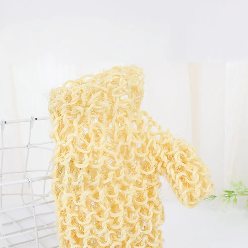 Natural Sisal Bath Mitt Exfoliating Shower Glove Scrubber Body Skin Deep Cleaning Washcloth For Daily Spa Massage Skin Care