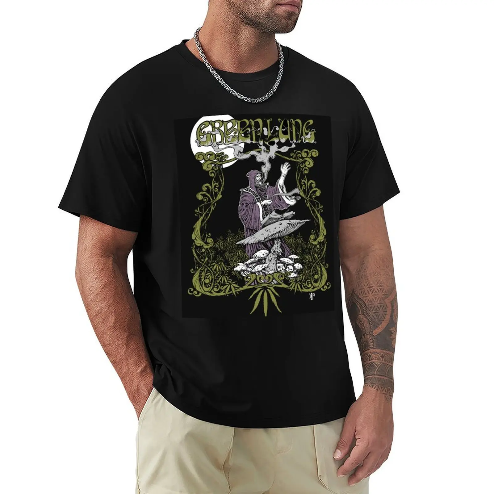 green lung T-Shirt Creative Graphic Tee Shirt