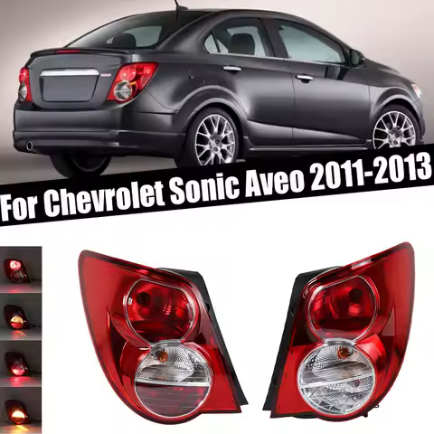 For Chevy Chevrolet Sonic Aveo Sedan 2011 2012 2013 Car Rear Tail Light Warning Brake Light Signal Lamp Taillight Assembly