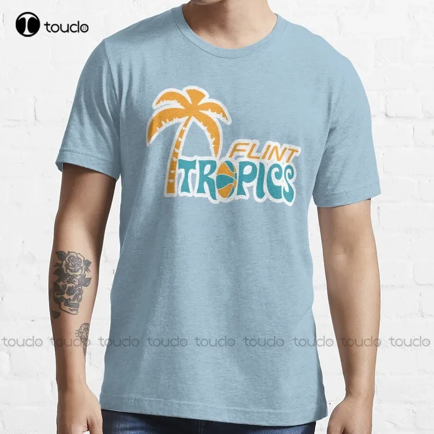 Flint Tropics Retro T-Shirt dress shirts for men Custom aldult Teen unisex digital printing xs-5xl All seasons cotton Tee shirt