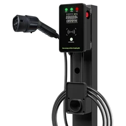 Portable Ev Charger 16A 32A Mode Level 2 AC Ev Charger 22KW 11KW Fast Charging Stations electric Car Charger with Control box