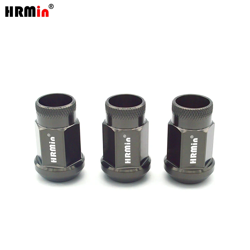 HRMin Factory 10.9 grade Gr5 titanium ball seat knurled wheel nut titanium nut titanium screw M12*1.5/M14*1.5mm 20pcs