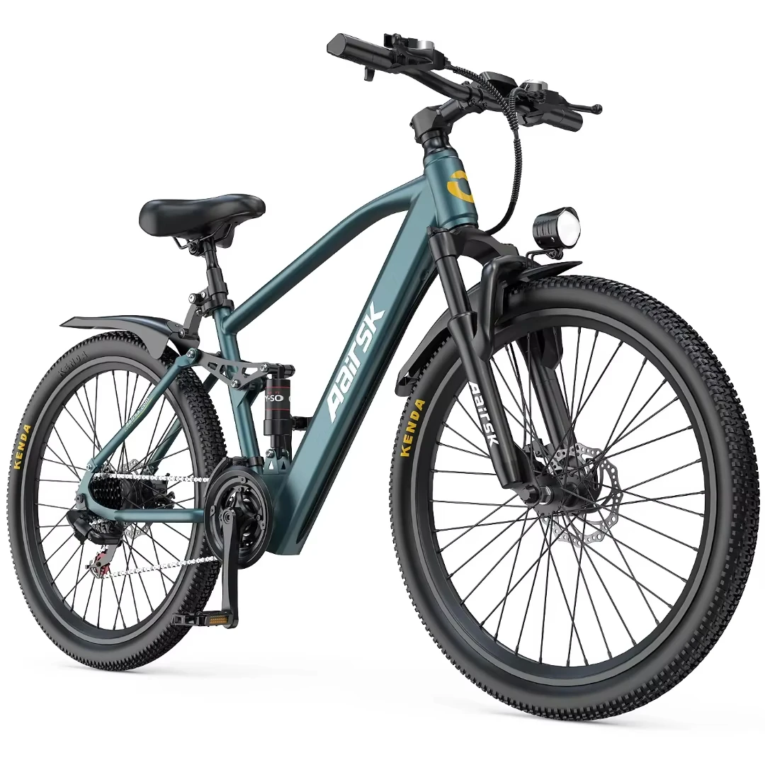 AliExpress NONE Aairsk GT900 Electric Bike 400W 36V13Ah Battery 26 Inch All-terrain Tire Dual Suspension Mountain Ebike Adult cycling E-Bicycle