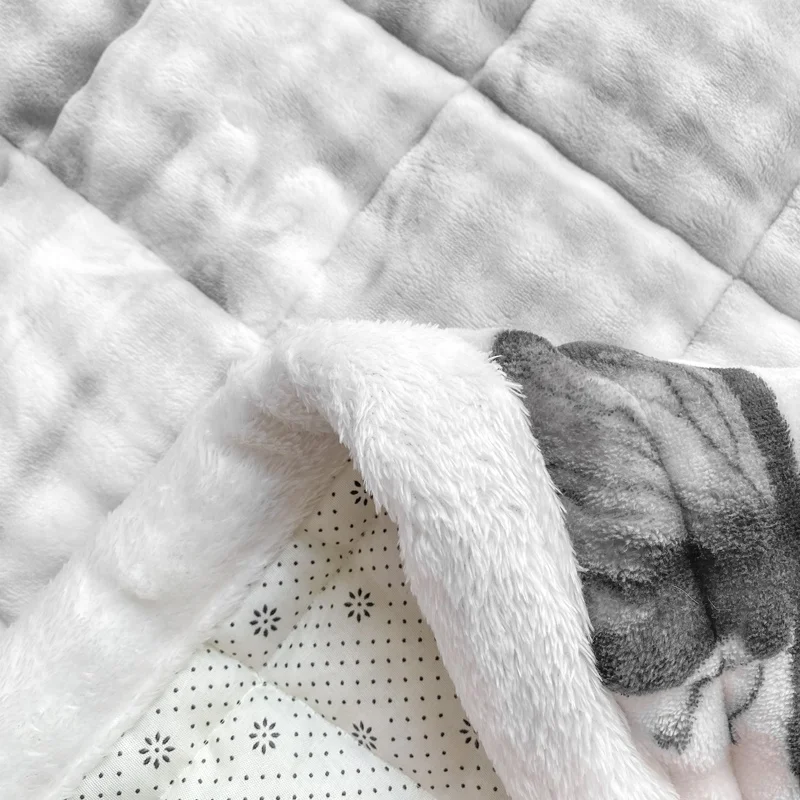 سوبر سميكة فراش توبر فقاعة الصوف السرير حصيرة غطاء ملاءات دافئة لفصل الشتاء الملكة فراش وسادة أغطية سرير ناعمة Mattretulisperiд #5