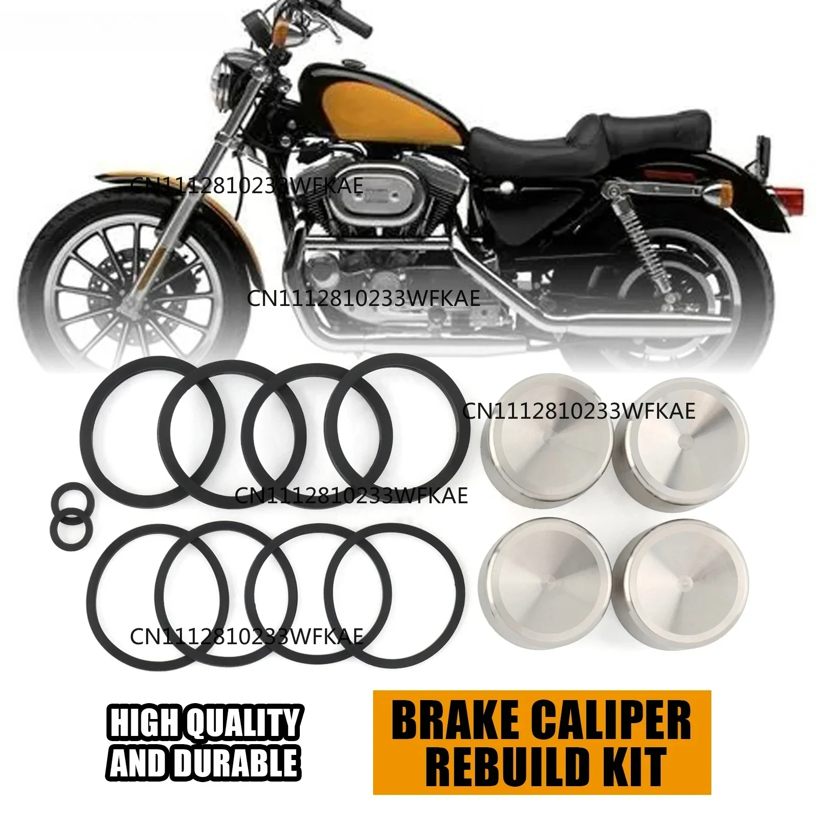 Front/Rear Brake Caliper Rebuild Kits 44313-00/01 For Harley Sportster XL Dyna Softail Touring Road King Road Glide 2000-2007