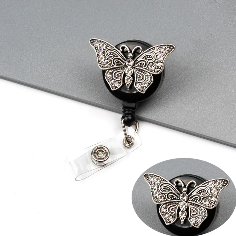 

Creative Metal Telescopic Keychain Holder for Nurses Teachers Students ID Cards Lanyards Work Badge Accessories Retractable