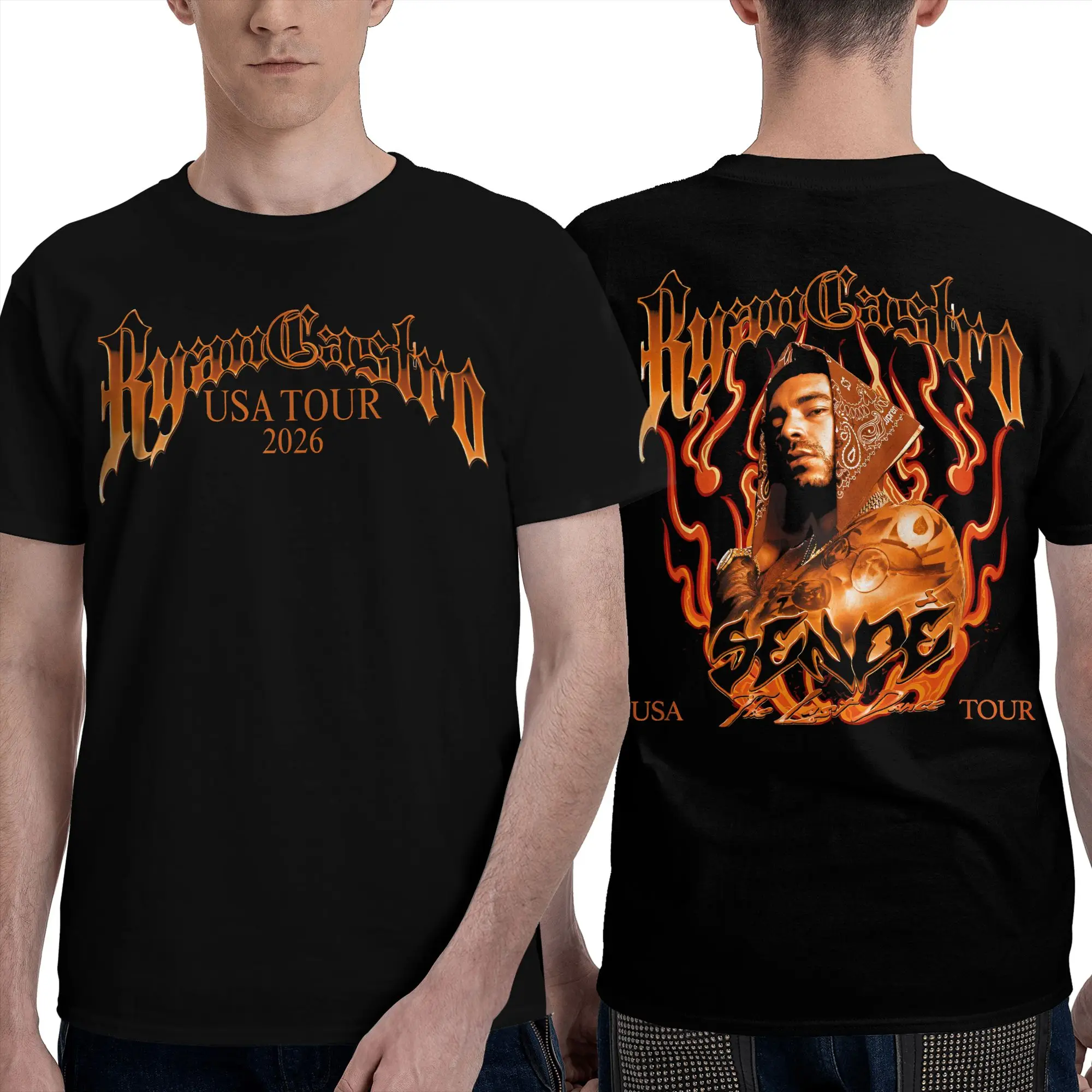Ryan Castro Sende Latam Album Tour 2026 Apparel Men Women T Shirts Cotton Tee Graphic  Tops T-shirt