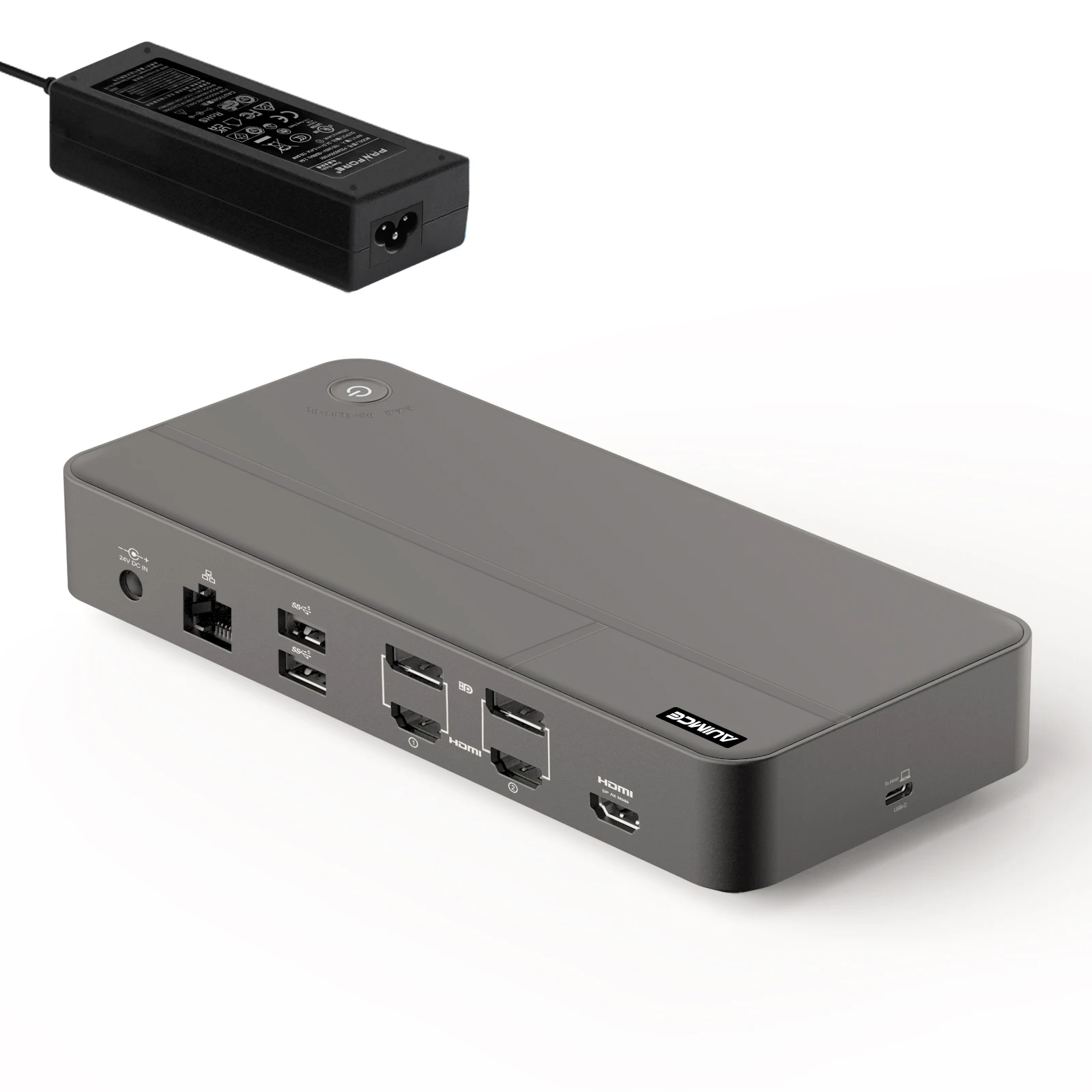 

Док-станция Displaylink USB C HDMI 4K, док-станция с тройным монитором для MacBook Lenovo Thunderbolt 4/3, любой порт USB A/C для ноутбука на Windows