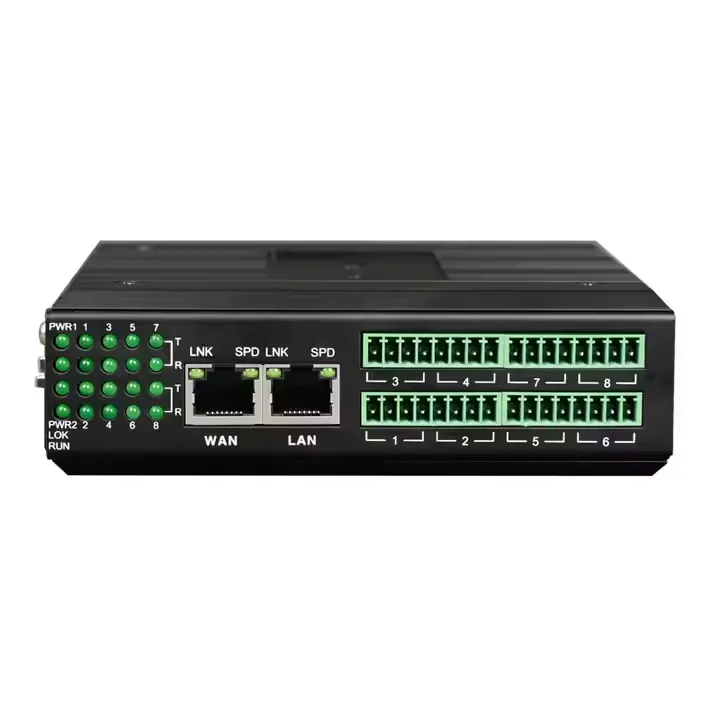 16 Channel DI DO Dry Contact Closure Over IP Ethernet Converter FE Ethernet