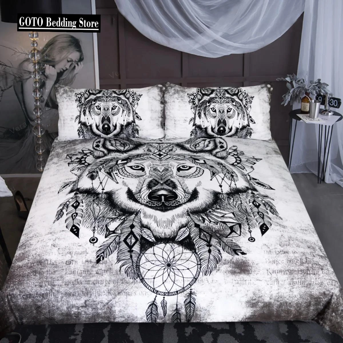 

Bed Linens Duvet Cover King Size And Pillowcases Bedding Black White Bedding Halloween Bed Cover Sets Dekbedovertrek 2 Persoons