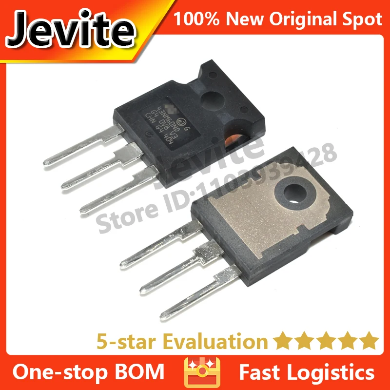 Jevite 100% New Original electronics Controller 10-50 units/lote 43NM60ND STW43NM60ND TO-247 600V 35A MOSFET transistor