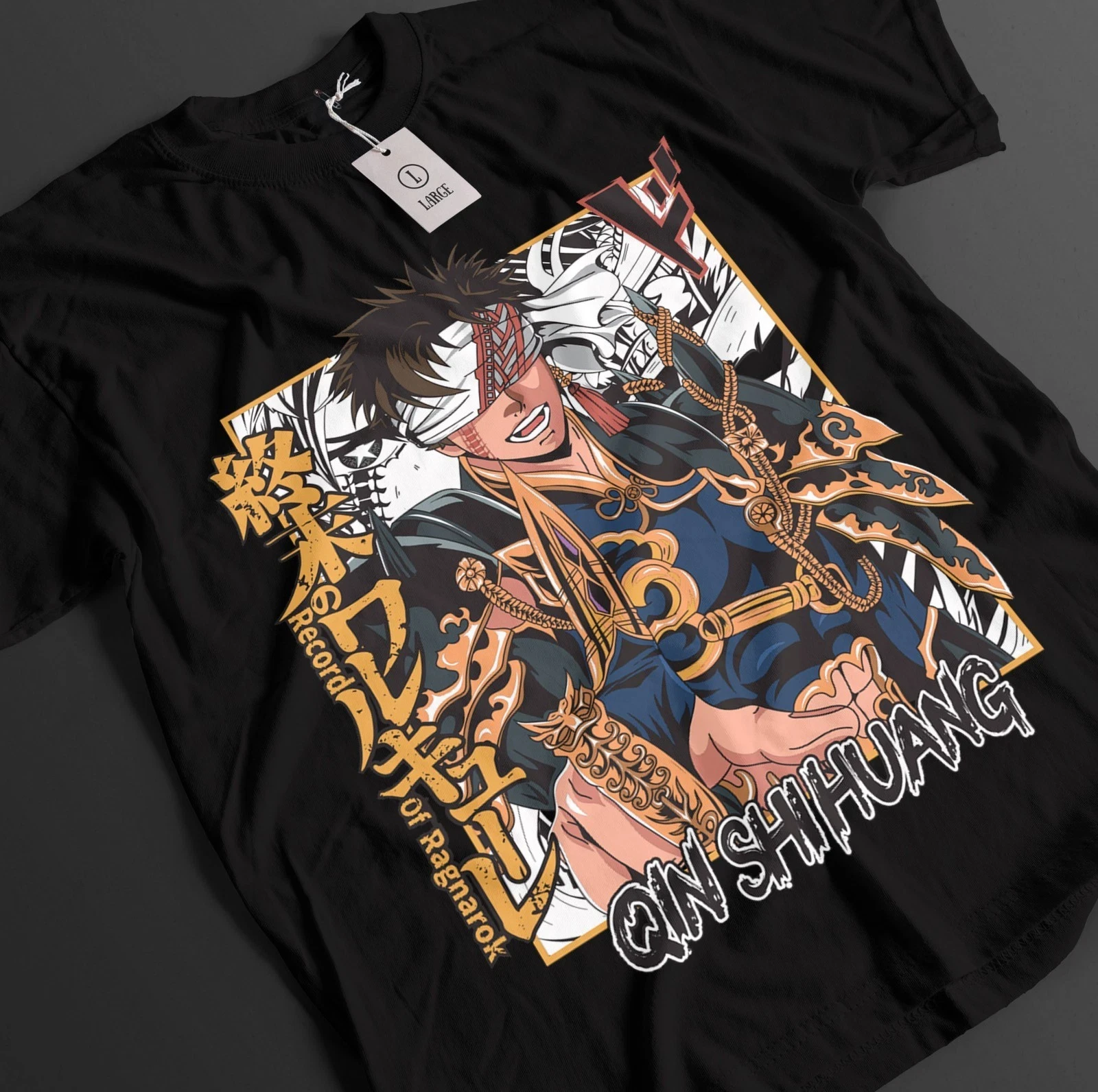 Camiseta Ragnarok, camiseta de Anime QIN SHI HUANG, estampado de verano para hombres y mujeres, Top cómodo y de moda de algodón puro