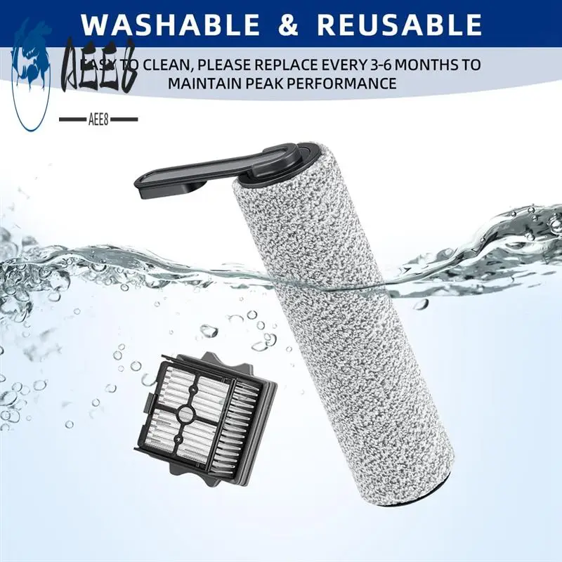 

AEE8-Brush Roller And HEPA Filter Replacement For Tineco S5 / S5 Pro /S5 Pro 2 / S5 Blue Cordless Wet Dry Vacuum Cleaner Part