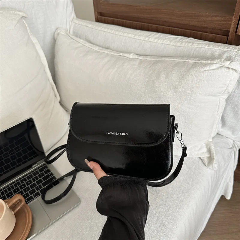 

​​2025 Niche Saddle Bag for Women Minimalist Solid Color Crossbody Purse Trendy Shoulder Bag with Unique Design​