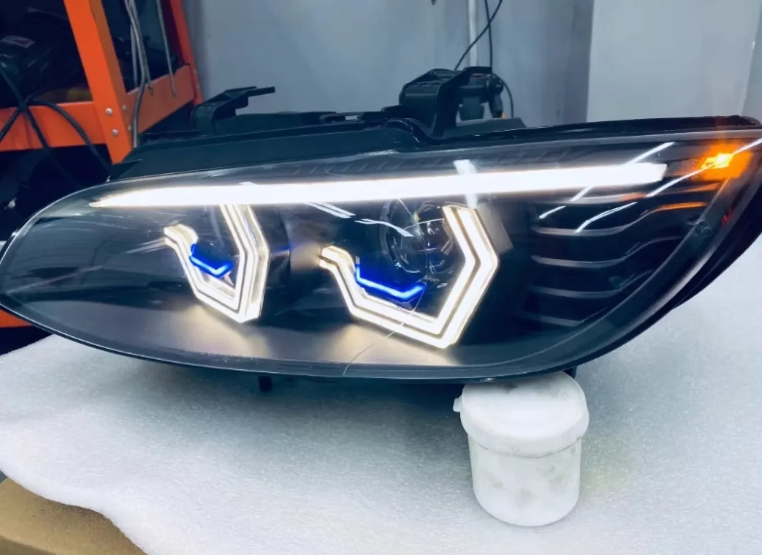 LED Headlight For BMW E92 OSS Front Headlamp Daytime Running DRL Low High Beam Turn signal