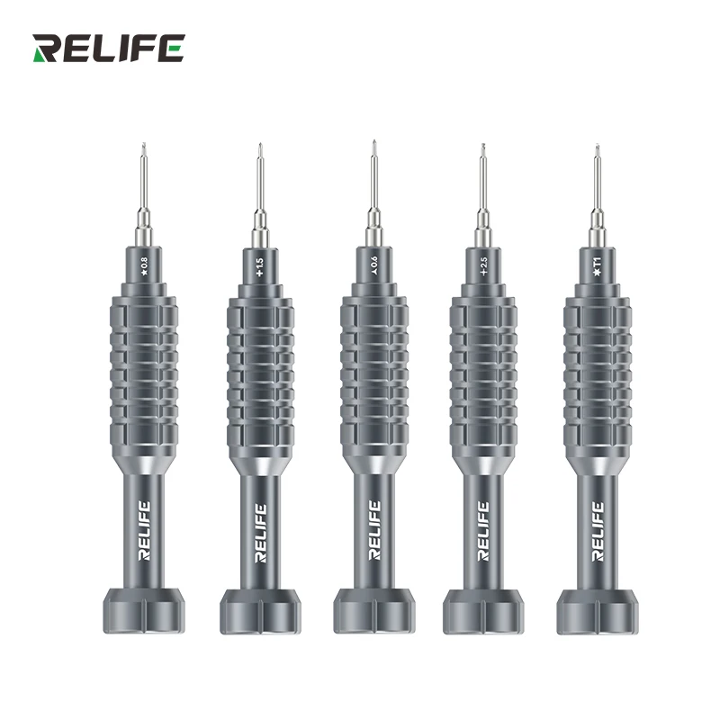RELIFE RL-730 Steel Cannon King Disassembly ไขควงสําหรับโทรศัพท์มือถือ Y0.6 0.8 1.5 2.5 T1 ความแข็งสูง S2 Steel Bolt Driver