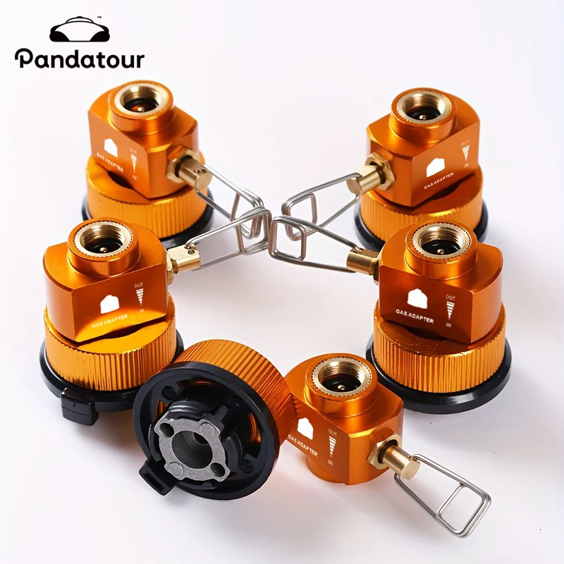 Pandatour Campingkocher Propan-Nachfülladapter Gasbrenner Gasfüllgerät Butan-Zylinder LPG-Sparer Ausrüstung Outdoor-Werkzeuge