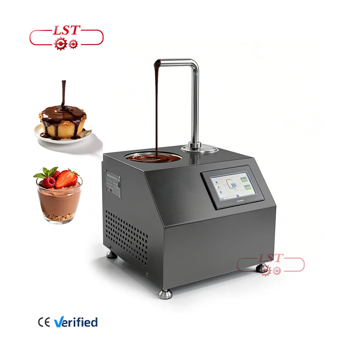 LST Multifunctional Automatic Hot Chocolate Dispenser Machine 5.5L Chocolate Tempering Machine For Store Use