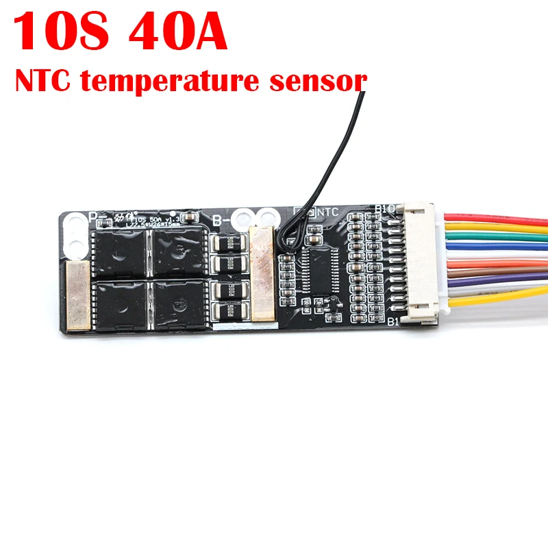 Imagem -04 - Placa de Proteção da Bateria do Lítio Sensor de Ntc para a Arruela Elétrica Broca do Carro Li-íon 6s 7s 10s 30a 40a 50a 24v 25.2v 29.4v 36v Bms