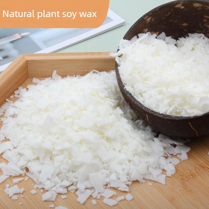 Cera de abejas natural, cera de soja y coco granulada, material perfumado para hacer velas, mechas sin humo, suministros para manualidades DIY, para aficionados.