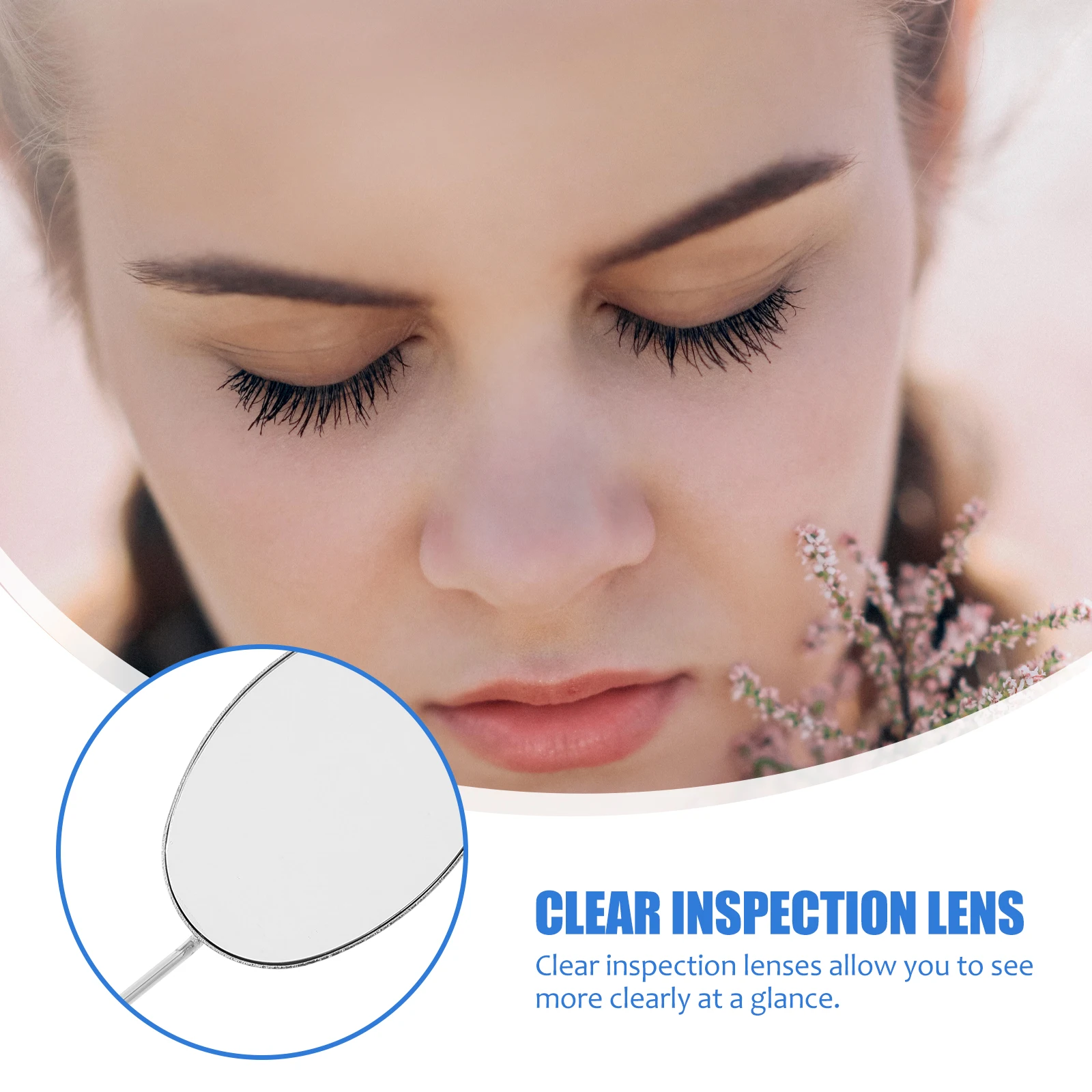 

Mirror for Lashes Eyelash Extension Mirrors Tech Stainless Steel Portable Makeup