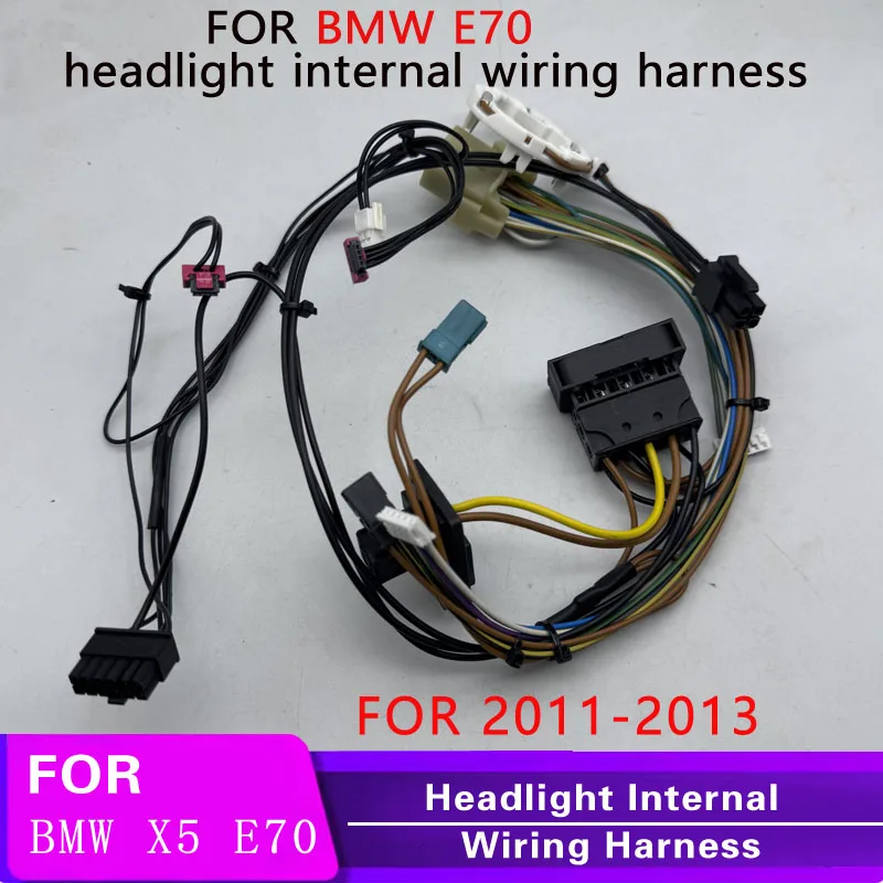 Suitable for 11-13 BMW X5 E70 headlight wiring harness, X5 headlight internal wiring harness, X5 headlight plug wiring harness,