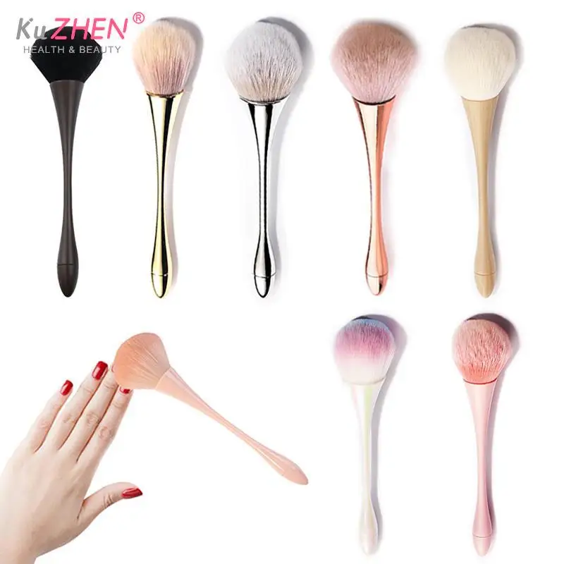 Dust Cleaning Nail Brush Manicure Nail Art Brush Big Head Flower Powder Blush Brush Salon Makeup Beauty Nail Accessories Tool