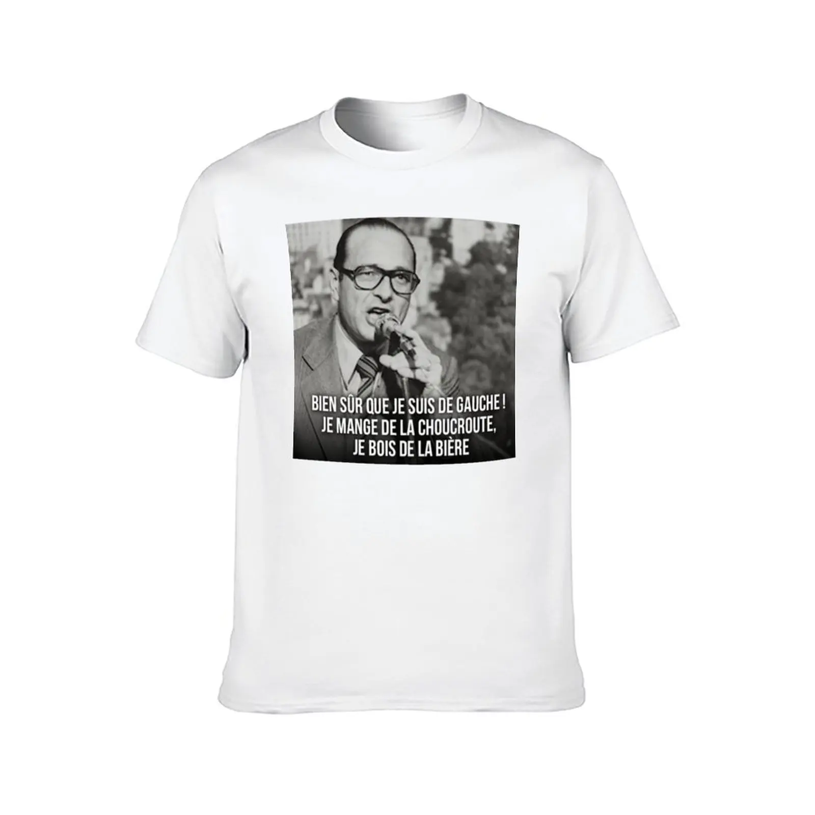 Jacques Chirac french swag T-Shirt graphic t shirts for man black cotton t-shirt plain for man package T-Shirt