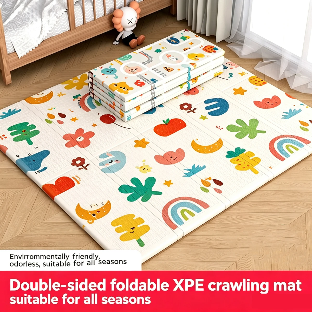 2026 New Baby Crawling Mat Folding Living Room Game Thickened Children Crawling Mat Climbing Mat Baby Toy Baby Play Mats