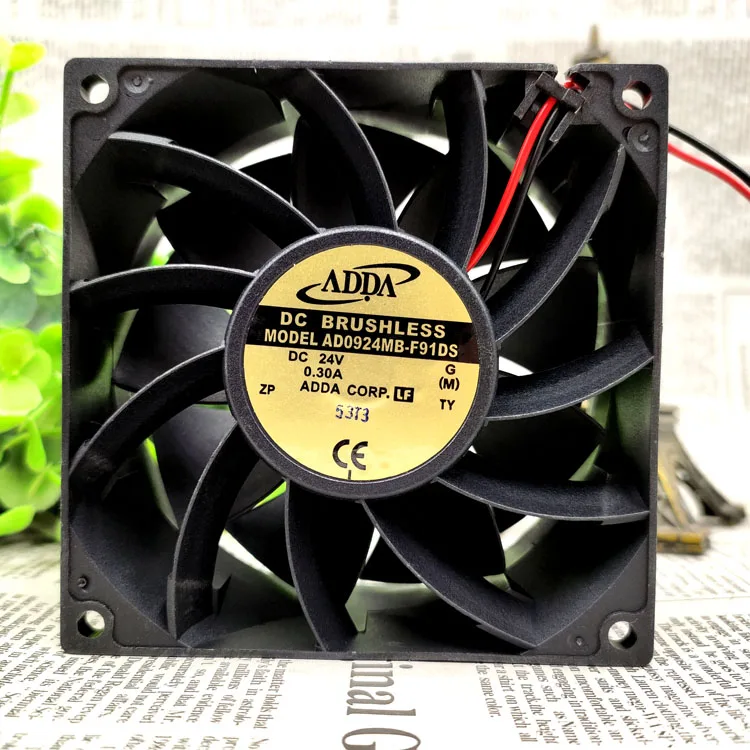 NEW ORIGINAL AD0924MB-F91DS DC 24V 0.30A 9038 90*90*38mm 9cm COOLING FAN