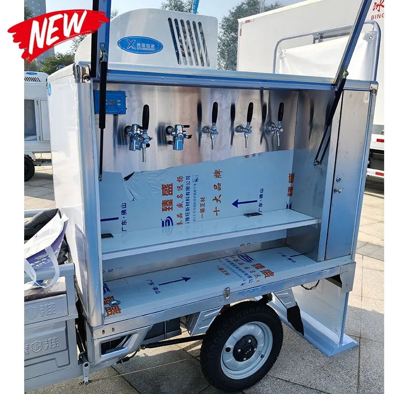 Autoking 3 Wheel Taxi Open Body Passenger Tricycle Tuk Cargo Electric Tricycles 100-200kg Payload