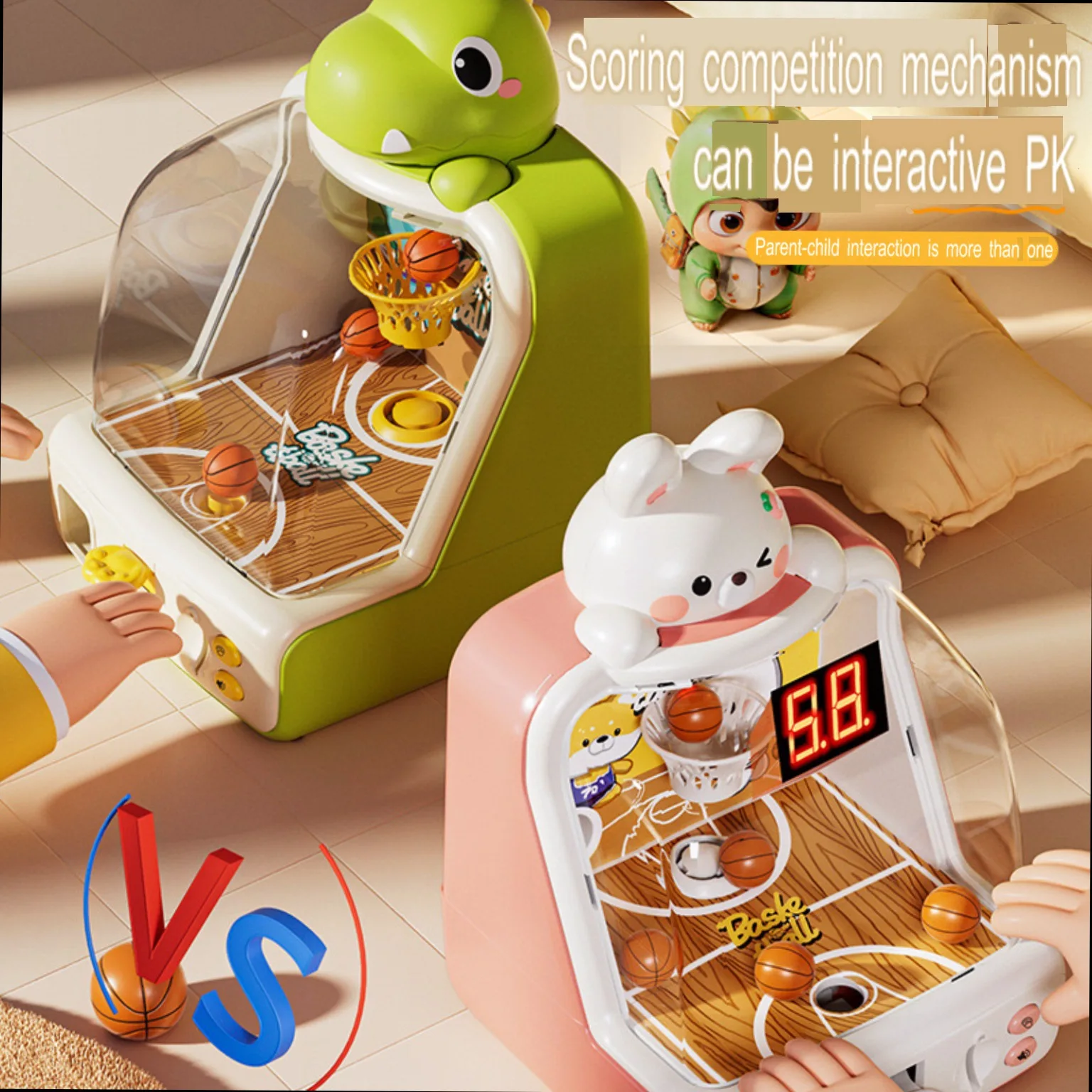 Basketball Shooting Machine for Kids - Boys' Birthday Gift - Parent-Child Interactive - Children's Educational Toy Game Machine