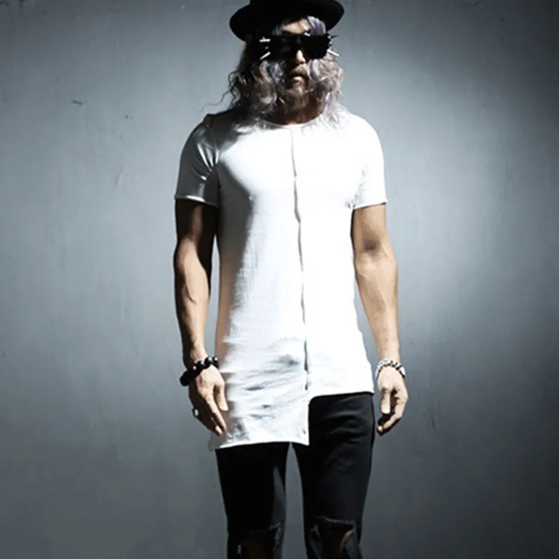 

Новая индивидуальная мужская футболка с короткими рукавами нестандартного дизайна, облегающая мужская футболка, топы, футболки, мужская одежда