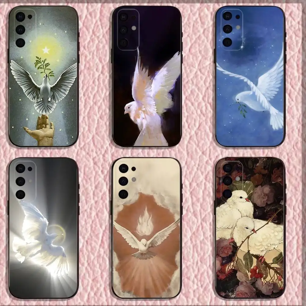 

Dove of Peace Phone Case For Samsung S25,S24,S21,S22,S23,S30,Ultra,S20,Plus,Fe,Lite,Note,10,9,5G Black Cover