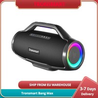 Tronsmart Bang Max Portable Speaker 130W Tremendous Sound Sync Audio Across 100 + Speakers Supports 2 Wired Microphones & Guitar