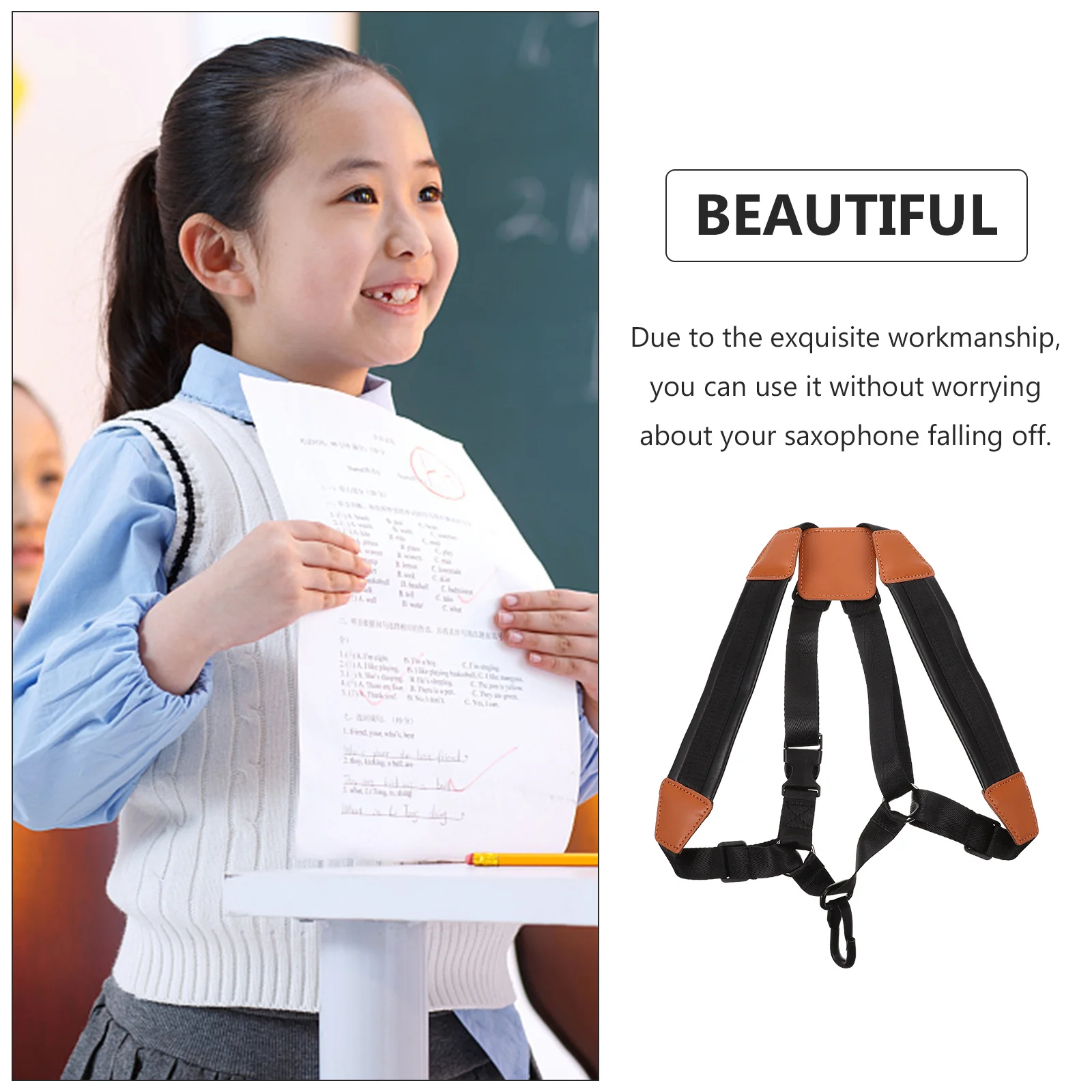 

2 Pcs Saxophone Belt Strap Tool Portable Harness Accessory Shoulder Supply Fixing