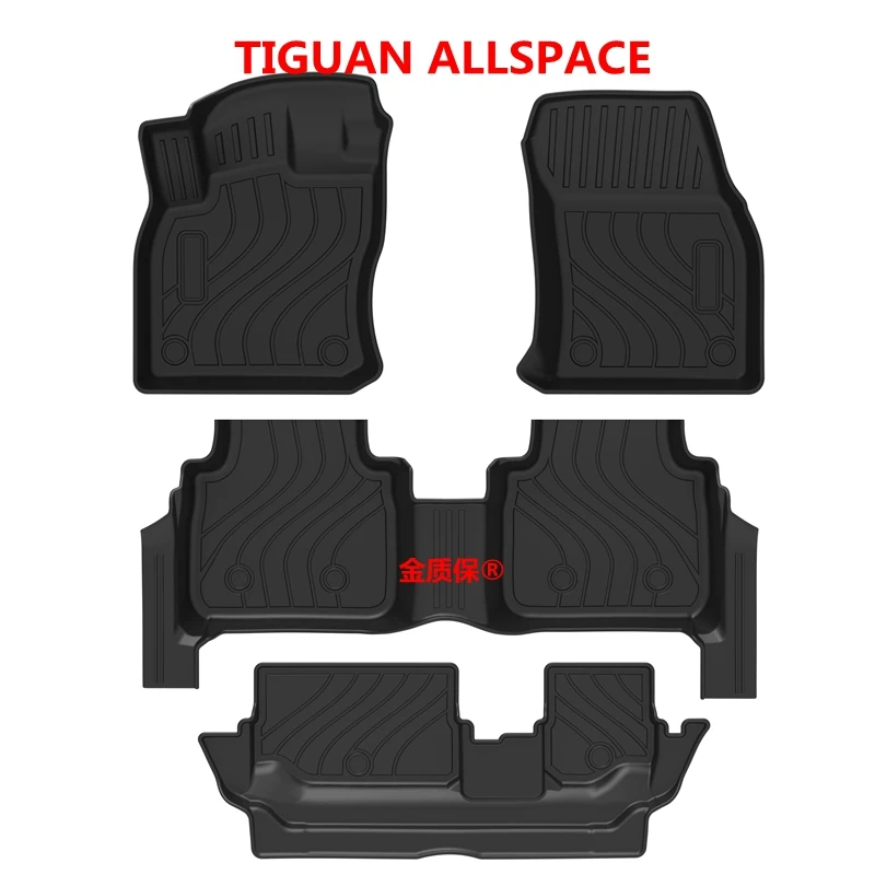 

Коврики для автомобиля Volkswagen Tiguan Allspace 2021+ года выпуска, всепогодные, водонепроницаемые, подходят для Tiguan Allspace.