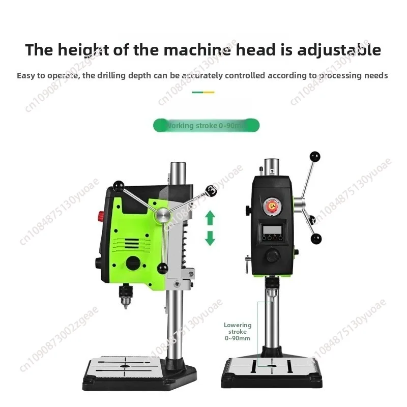 1050W Digital Bench Drill Small Industrial Drilling Machine Milling Machine Miniature Bench to Multifunctional Drilling Machine