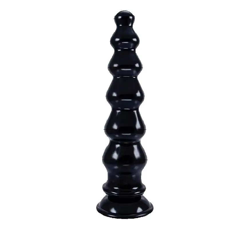 PVC Lap bead anal plug suction cup transparent crystal G-spot anal sphincter strip sex toy  beads